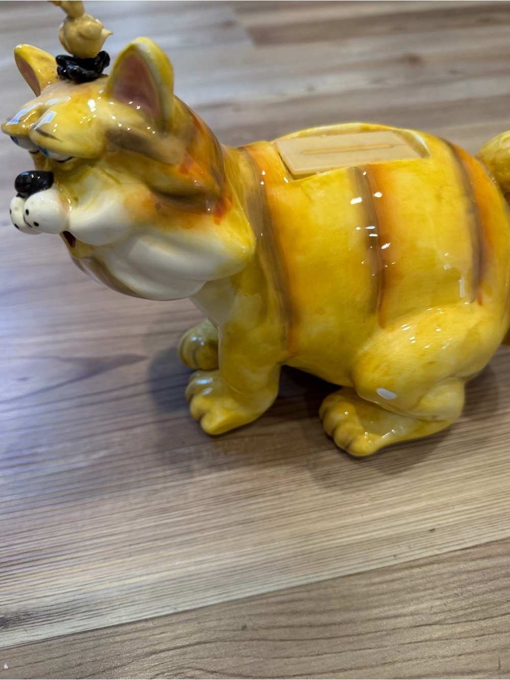 Vintage Douglas Russ Kookie Kritter Ceramic Tabby Cat Talking Piggy Bank - Picture 5 of 8